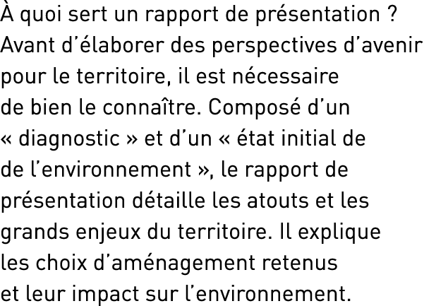  quoi sert un rapport de pr sentation ? Avant d’ laborer des perspectives d’avenir pour le territoire, il est n cess...