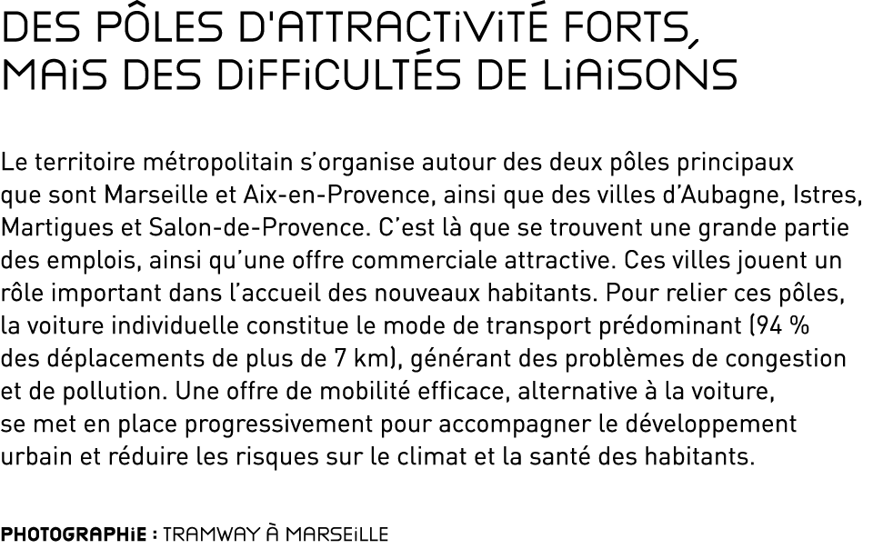 Des p les d’attractivit forts, mais des difficult s de liaisons Le territoire m tropolitain s’organise autour des de...