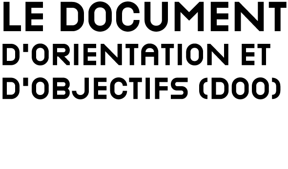 LE DOCUMENT D’ORIENTATION ET D’OBJECTIFS (DOO)