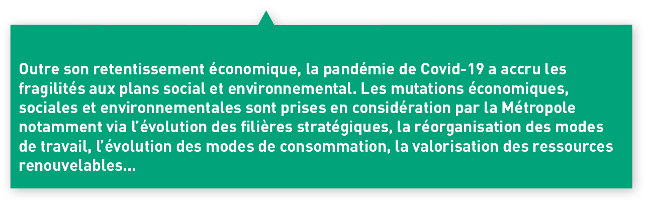  Outre son retentissement économique, la pandémie de Covid-19 a accru les fragilités aux plans social et environnemen   