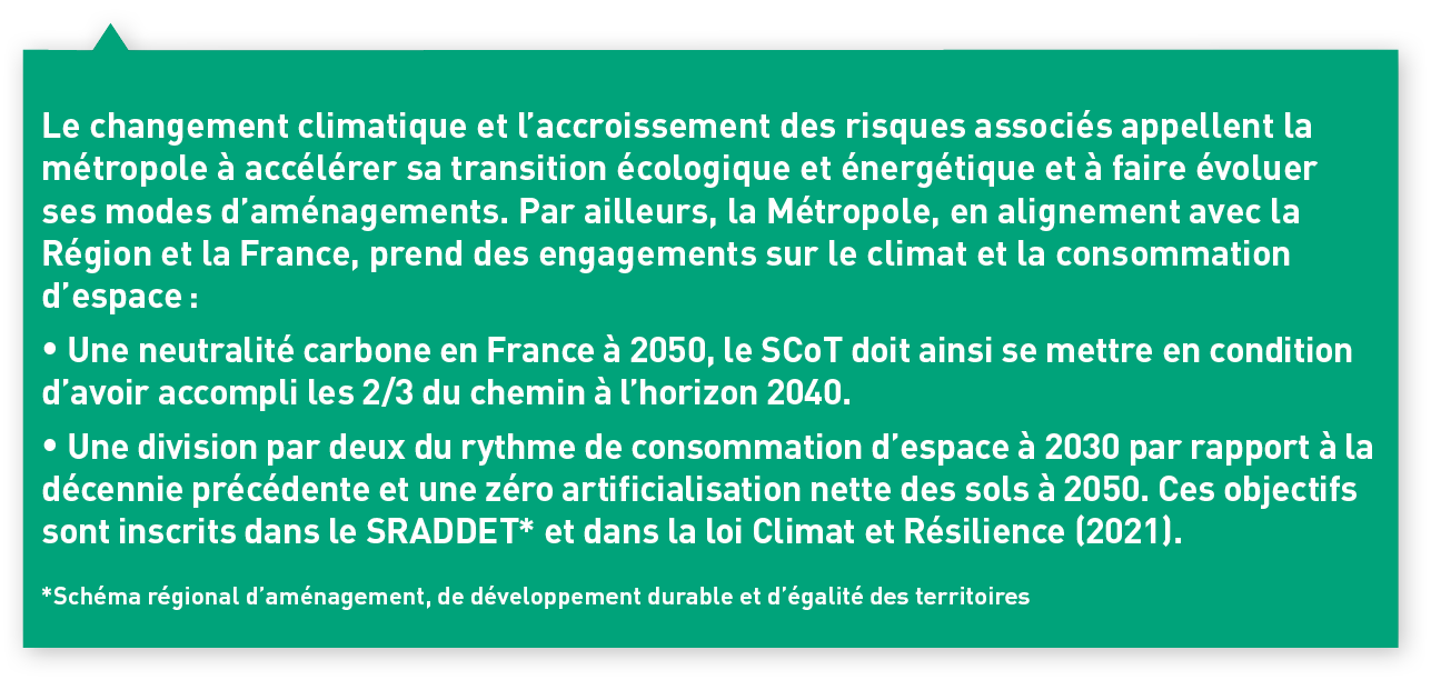  Le changement climatique et l accroissement des risques associés appellent la métropole à accélérer sa transition éc   